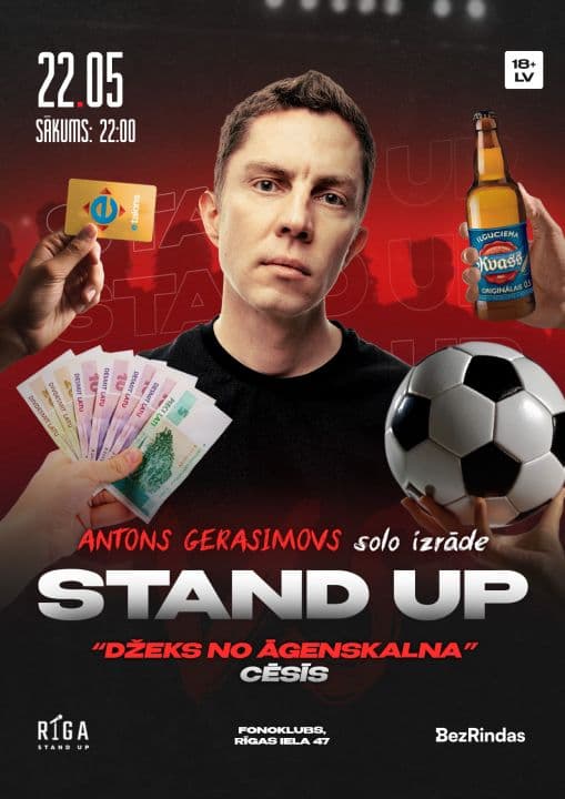 Antons Gerasimovs "Džeks no Āgenskalna" / Stand Up izrāde CĒSĪS