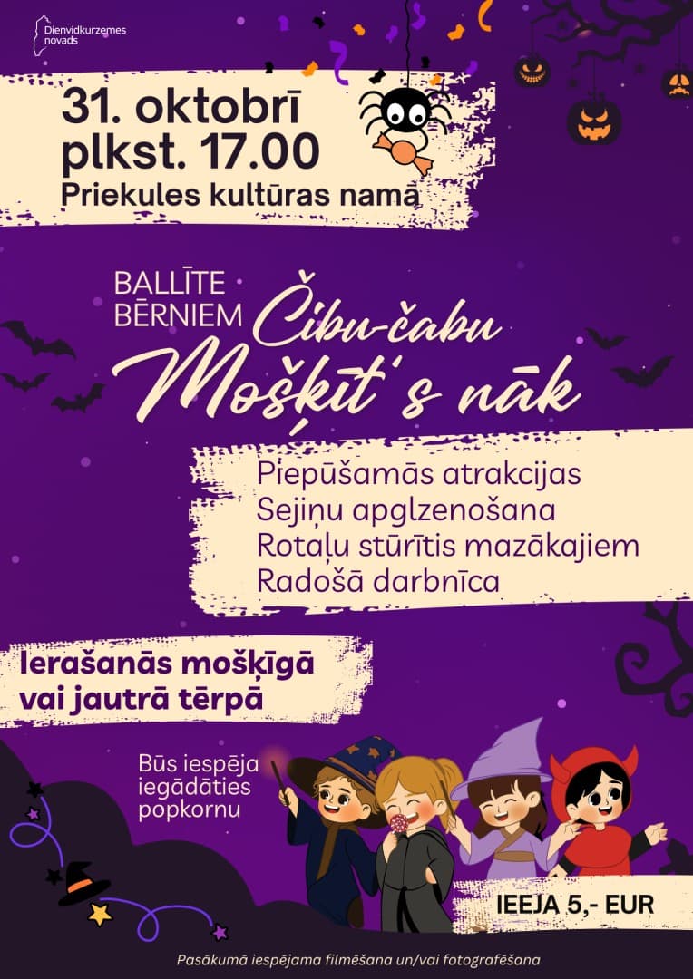 Mošķīšu ballīte bērniem