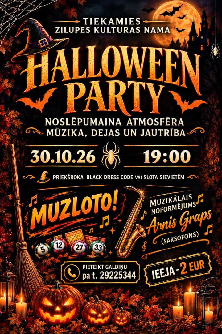 Halovīna ballīte Zilupes KN