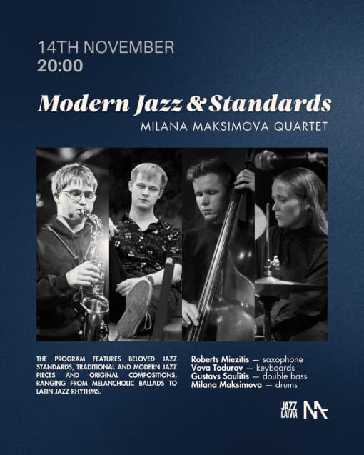 Modern Jazz & Standards | Milana Maksimova Quartet