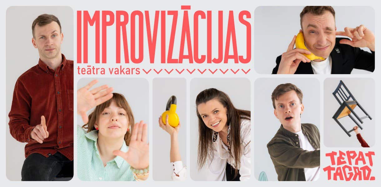 Improvizācijas teātra vakars ar TEPAT TAGAD