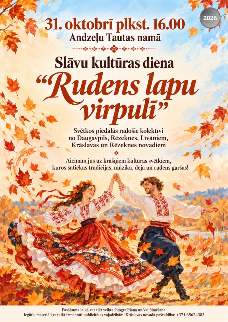 Slāvu kultūras diena "Rudens lapu virpulī"
