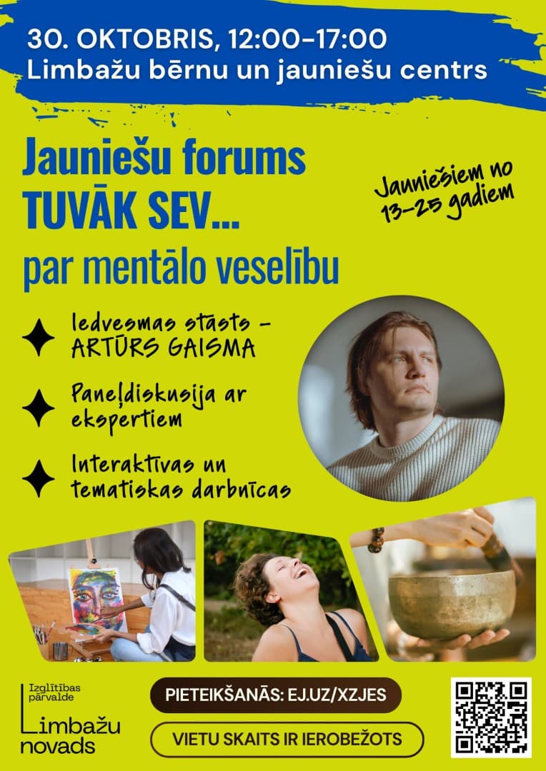 Jauniešu forums par mentālo veselību “Tuvāk sev…”