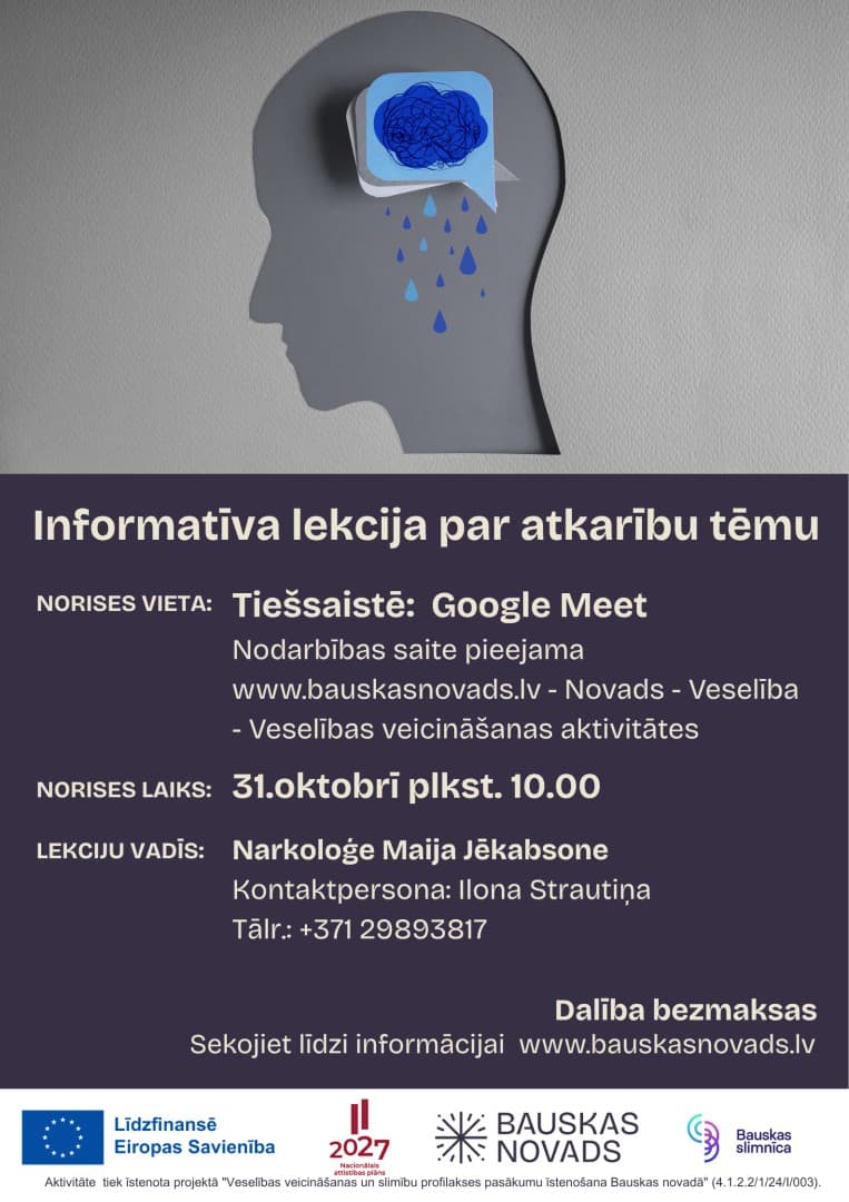Informatīva lekcija par atkarību tēmu