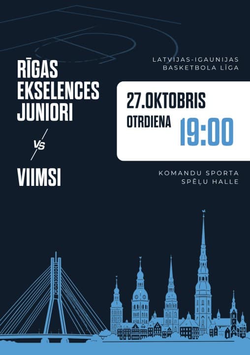 Rīgas Ekselences Juniori vs Keila Basket. LAT-EST līga.