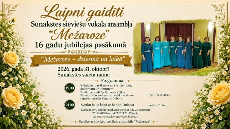 Mežaroze – dziesmā un laikā