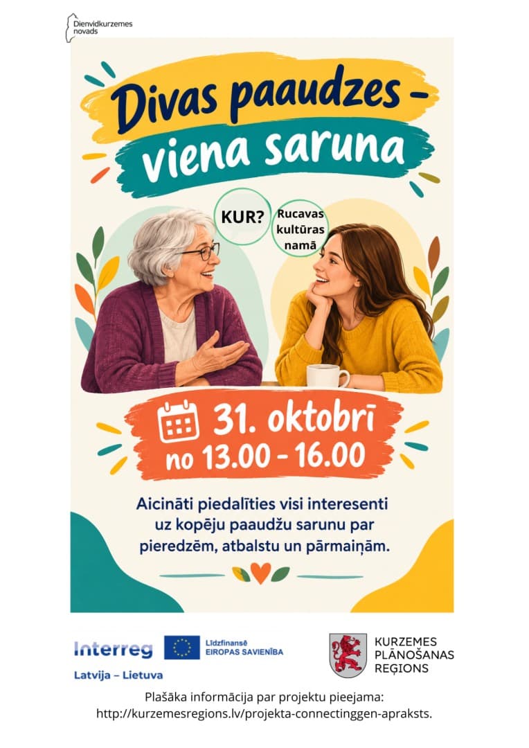 Diskusija “Divas paaudzes -viena saruna”
